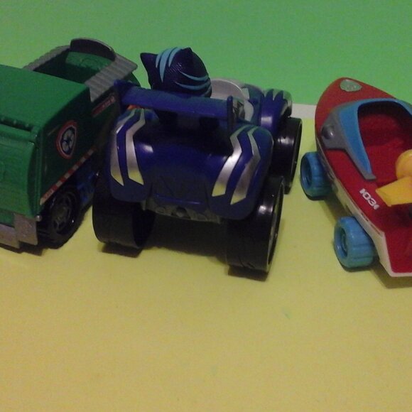 Pj masks & paw patrol kids toy car boat bundle - Picture 7 of 11